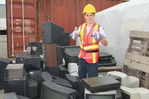 Professional office clearance team at work in Sutton