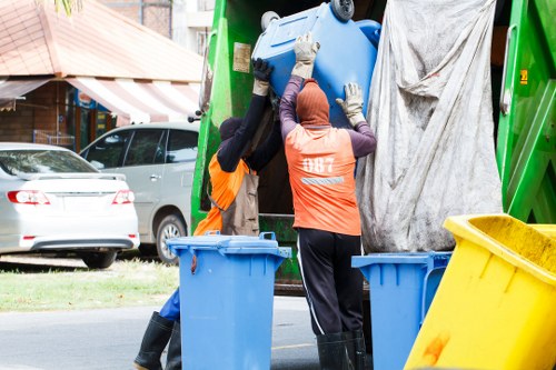 Advanced waste removal equipment in use